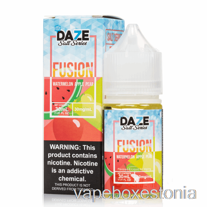 Vape Box Estonia Jäätunud Arbuus õun Pirn - 7 Daze Fusioonsoola - 30ml 50mg